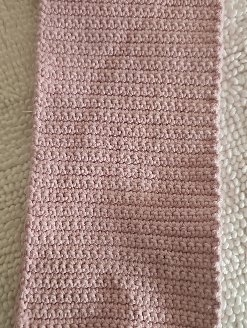 BRAND NEW Set of Handmade Crocheted dishtowels in Pink, Cream, and Coffee. - Picture 2 of 8